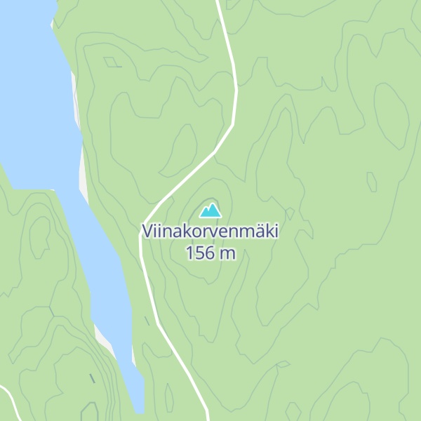 Map of Viinakorvenmäki