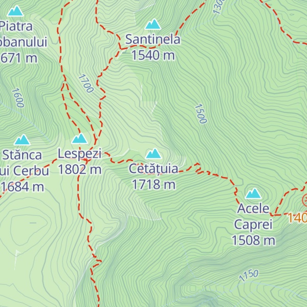 Map of Cetățuia