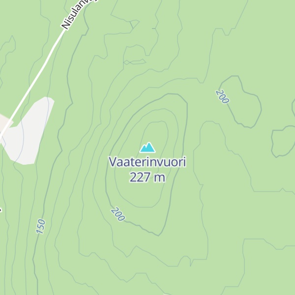 Map of Vaaterinvuori