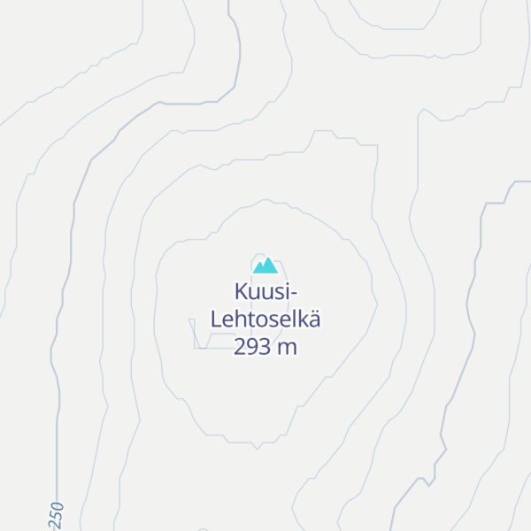 Map of Kuusi-Lehtoselkä