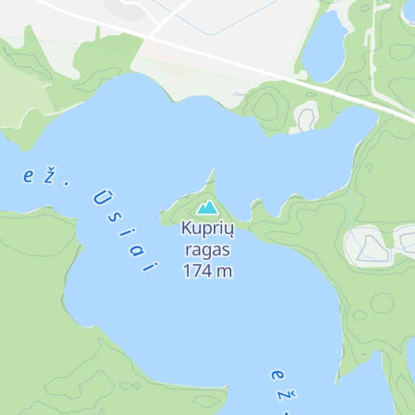 Map of Kuprių ragas