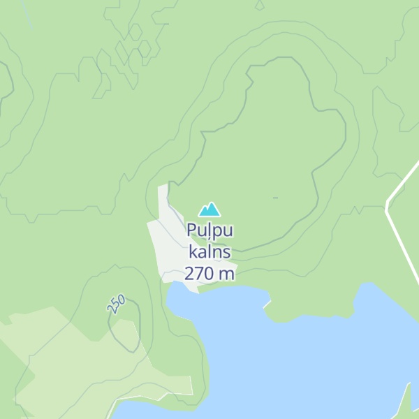 Map of Puļpu kalns