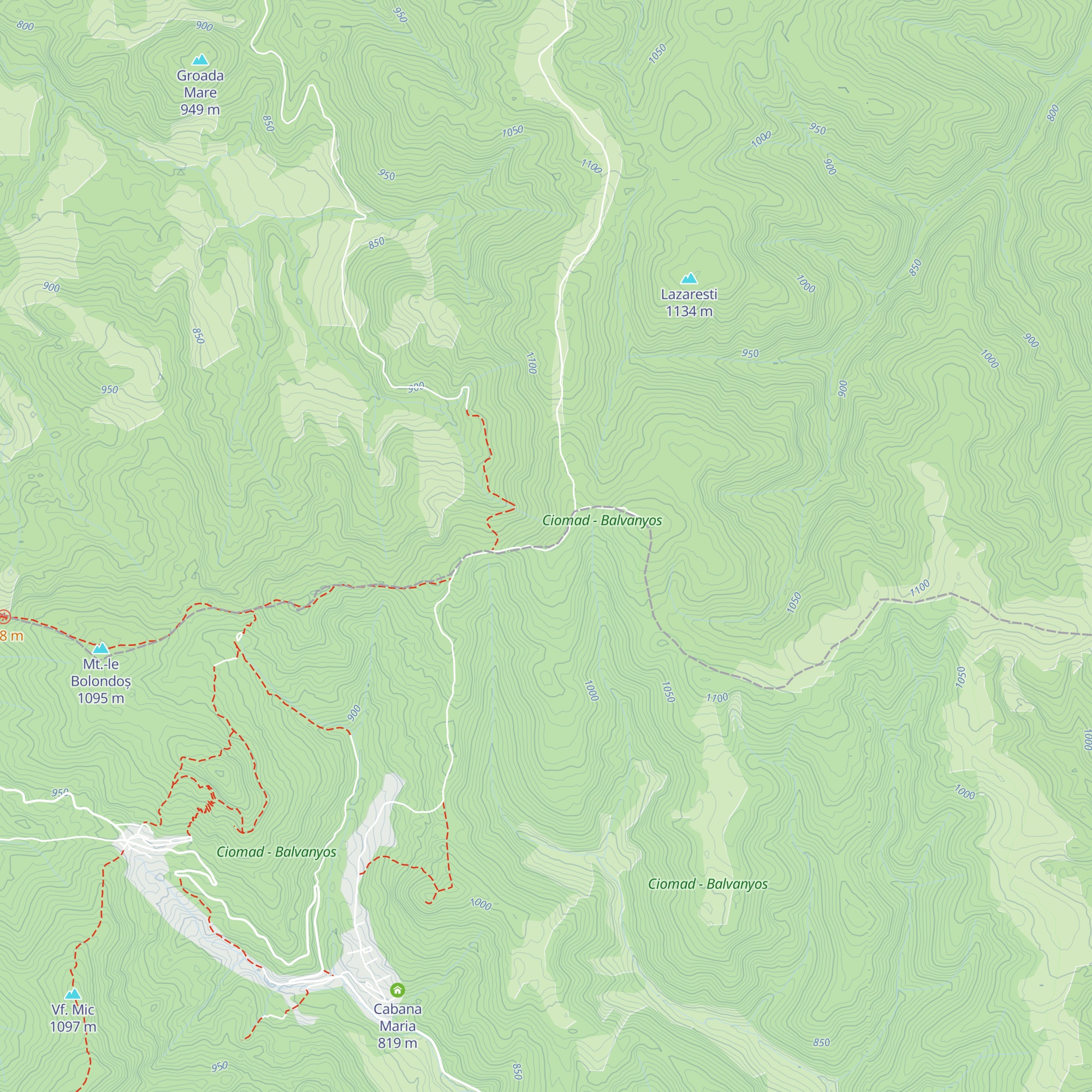 Refugiul Țețelea map