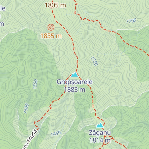 Map of Gropșoarele