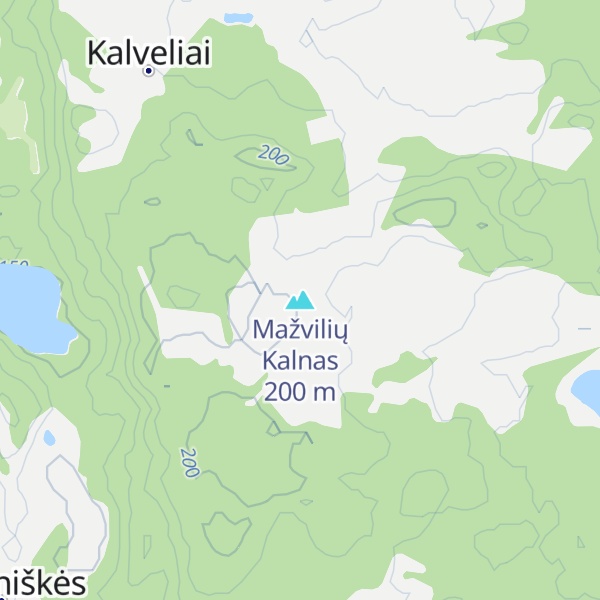 Map of Mažvilių Kalnas