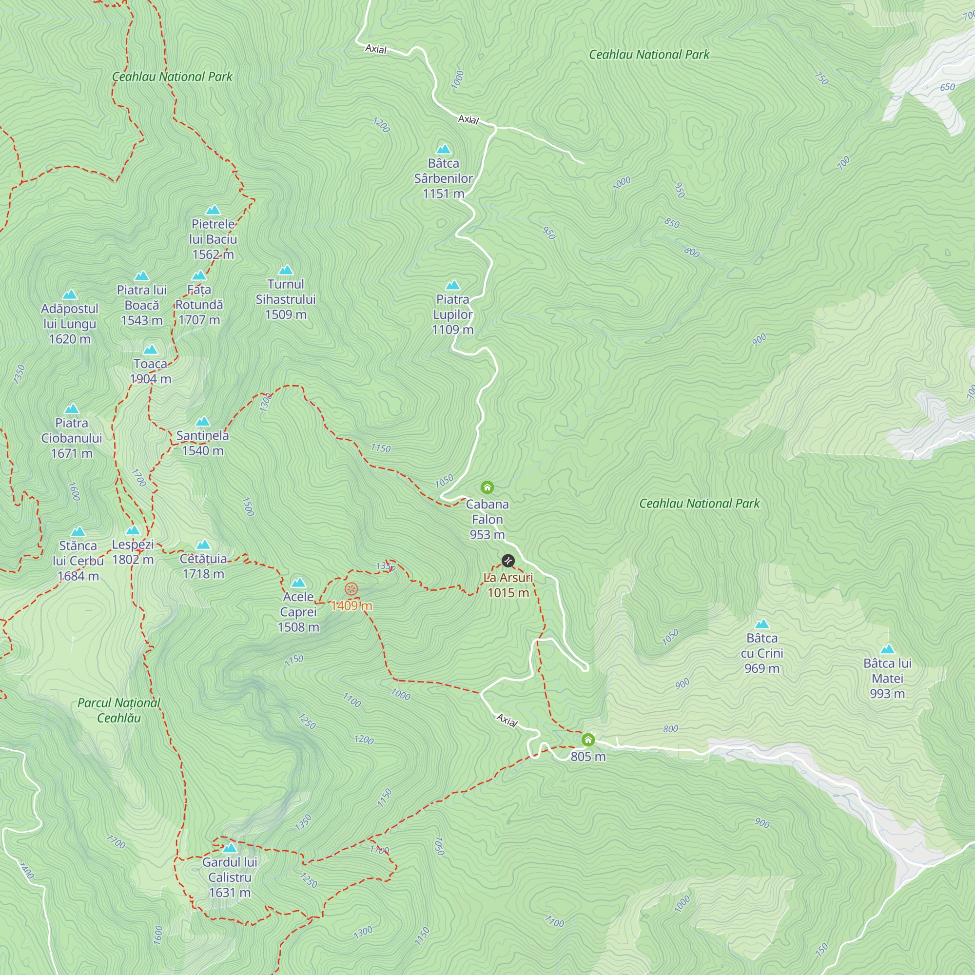 Cabana Falon map