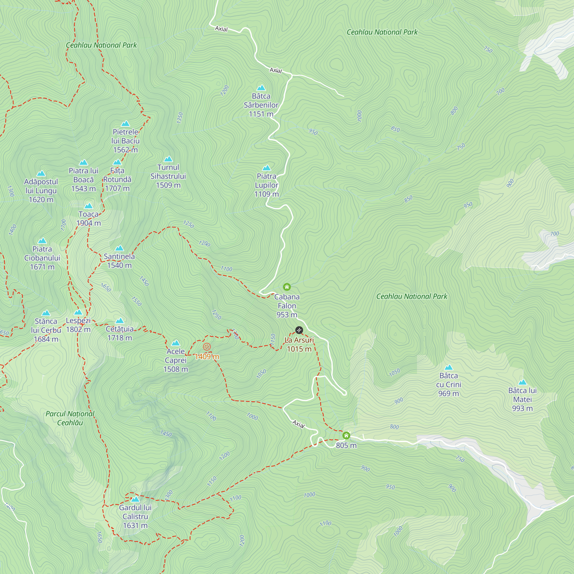 Cabana Falon map