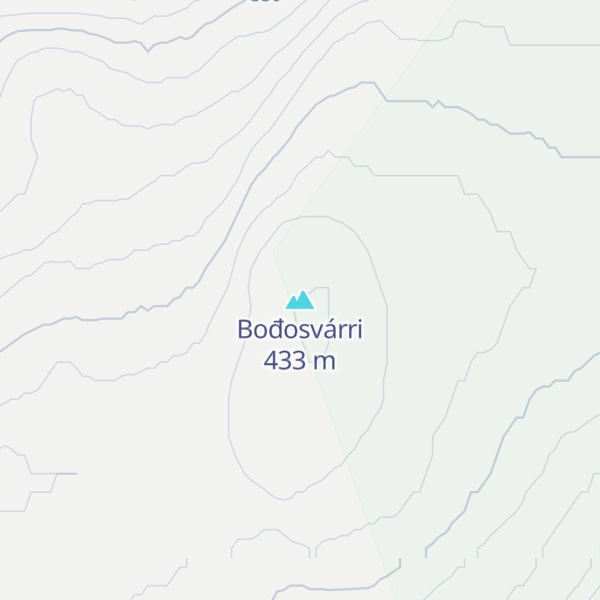 Map of Bođosvárri