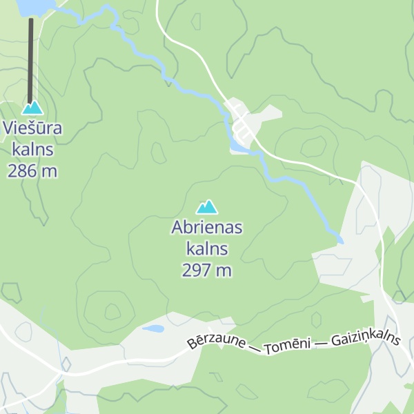 Map of Abrienas kalns