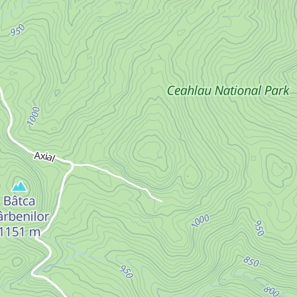 Map of Bâtca Cerebucului