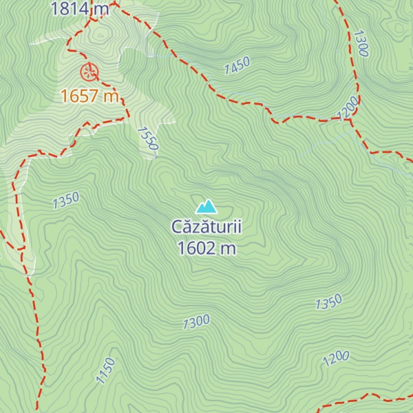 Map of Căzăturii