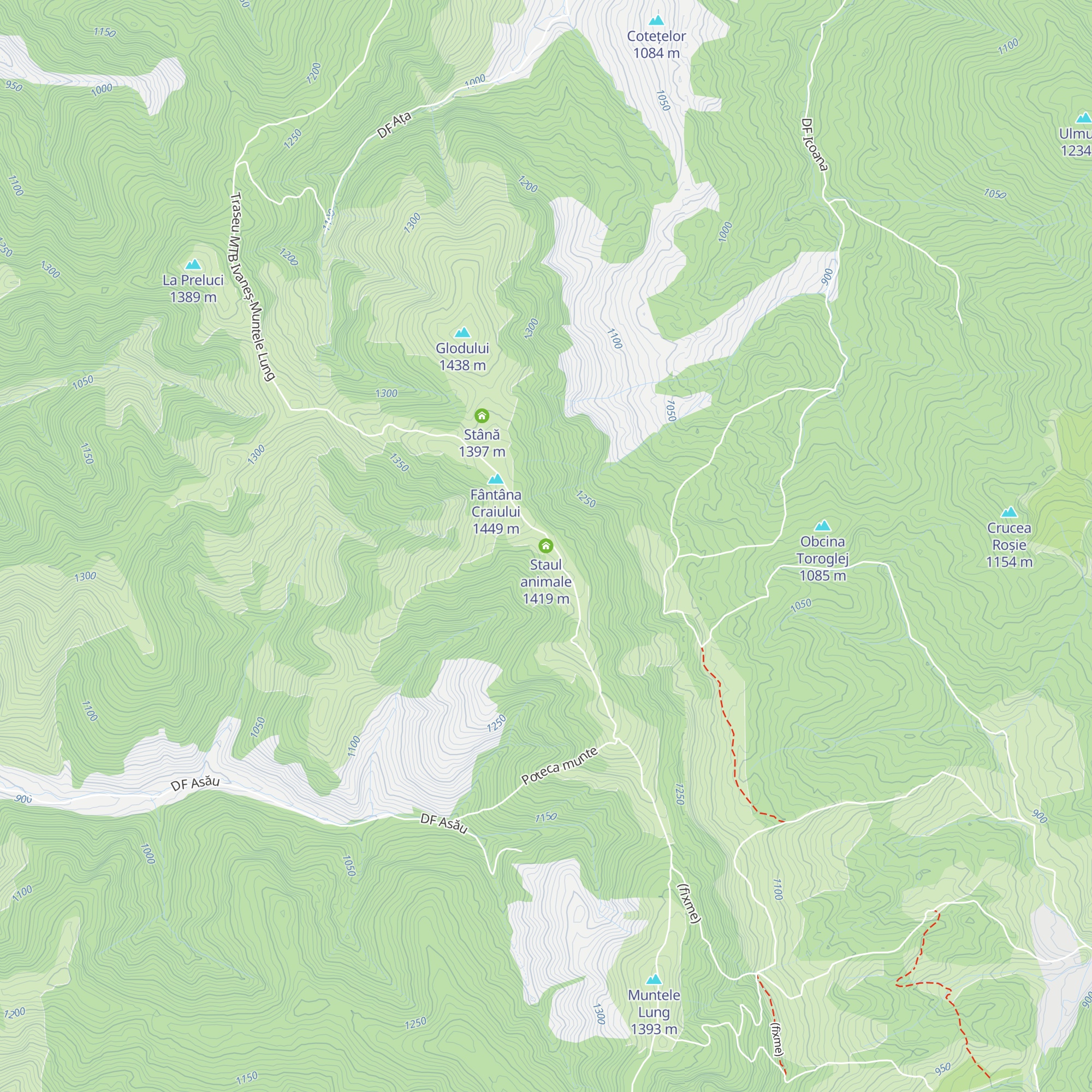 Staul animale map