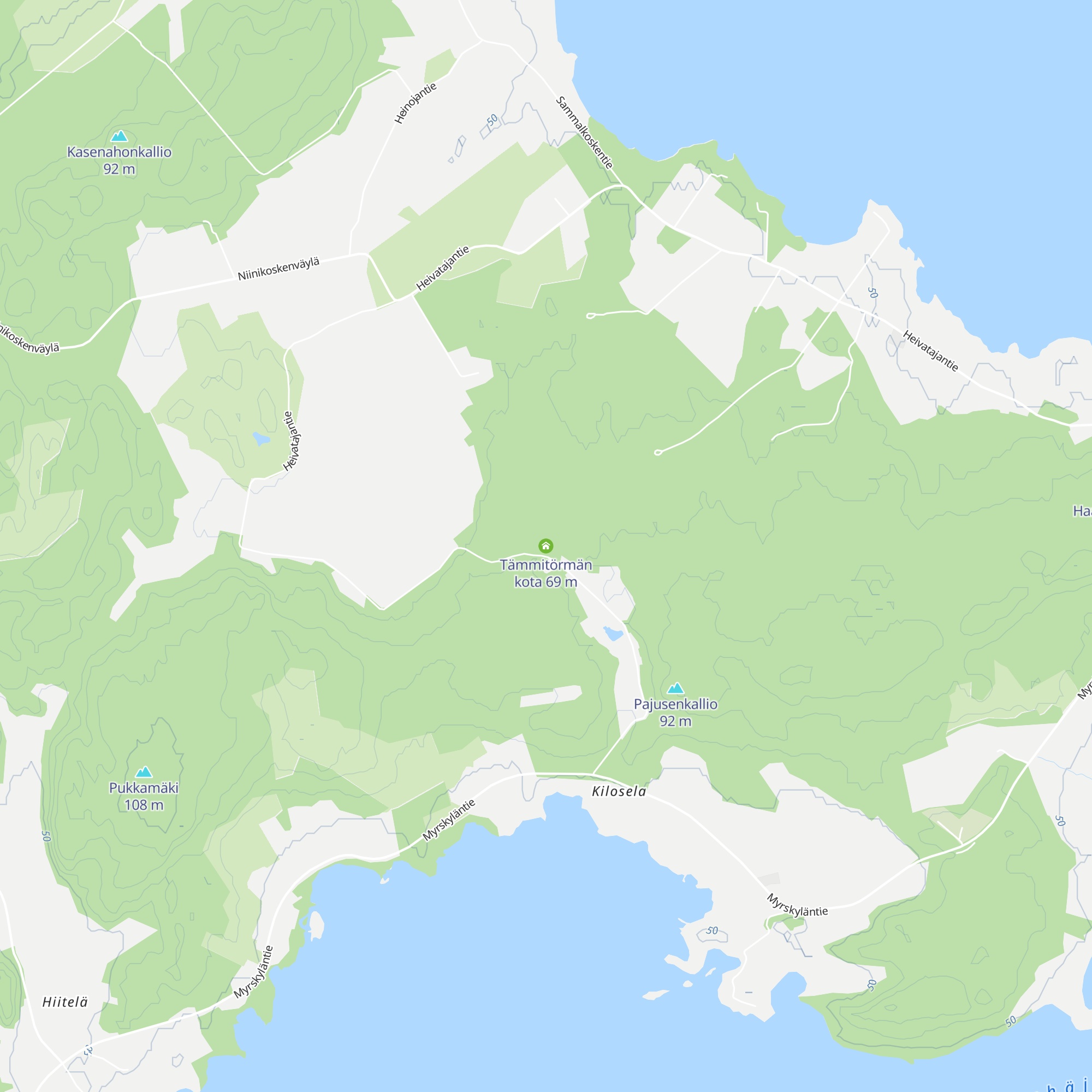 Tämmitörmän kota map