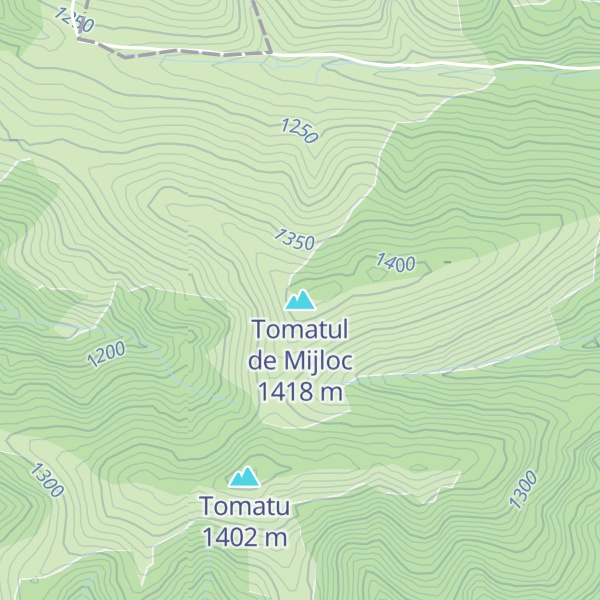Map of Tomatul de Mijloc