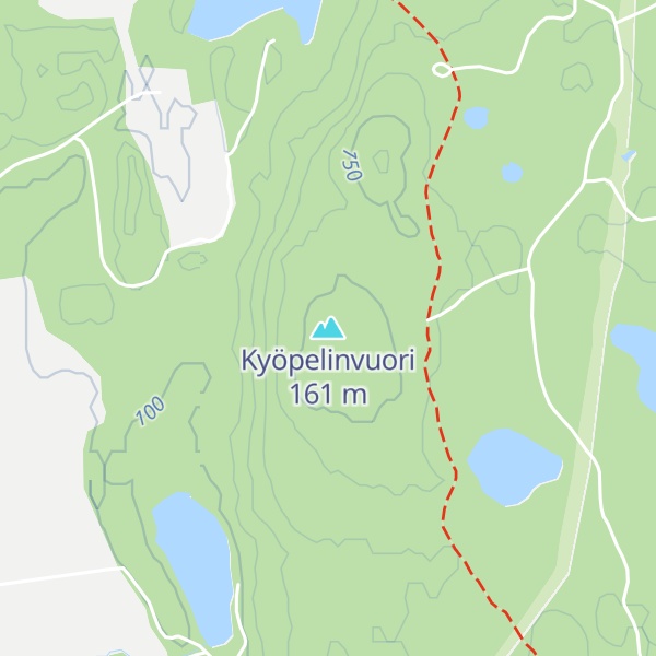 Map of Kyöpelinvuori