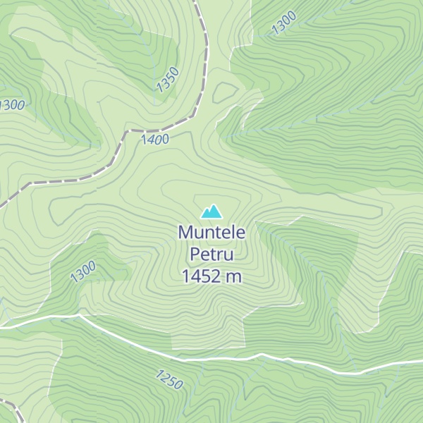 Map of Muntele Petru