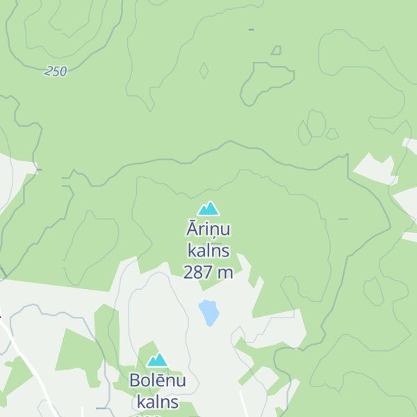 Map of Āriņu kalns