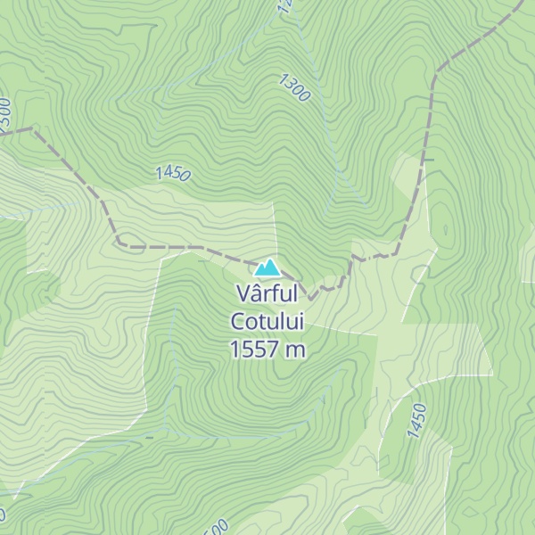 Map of Vârful Cotului