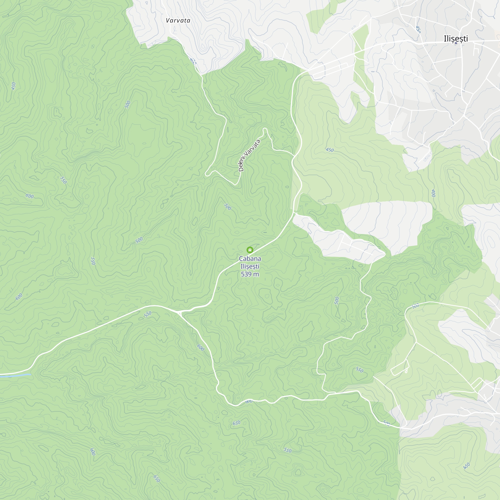 Cabana Ilișești map