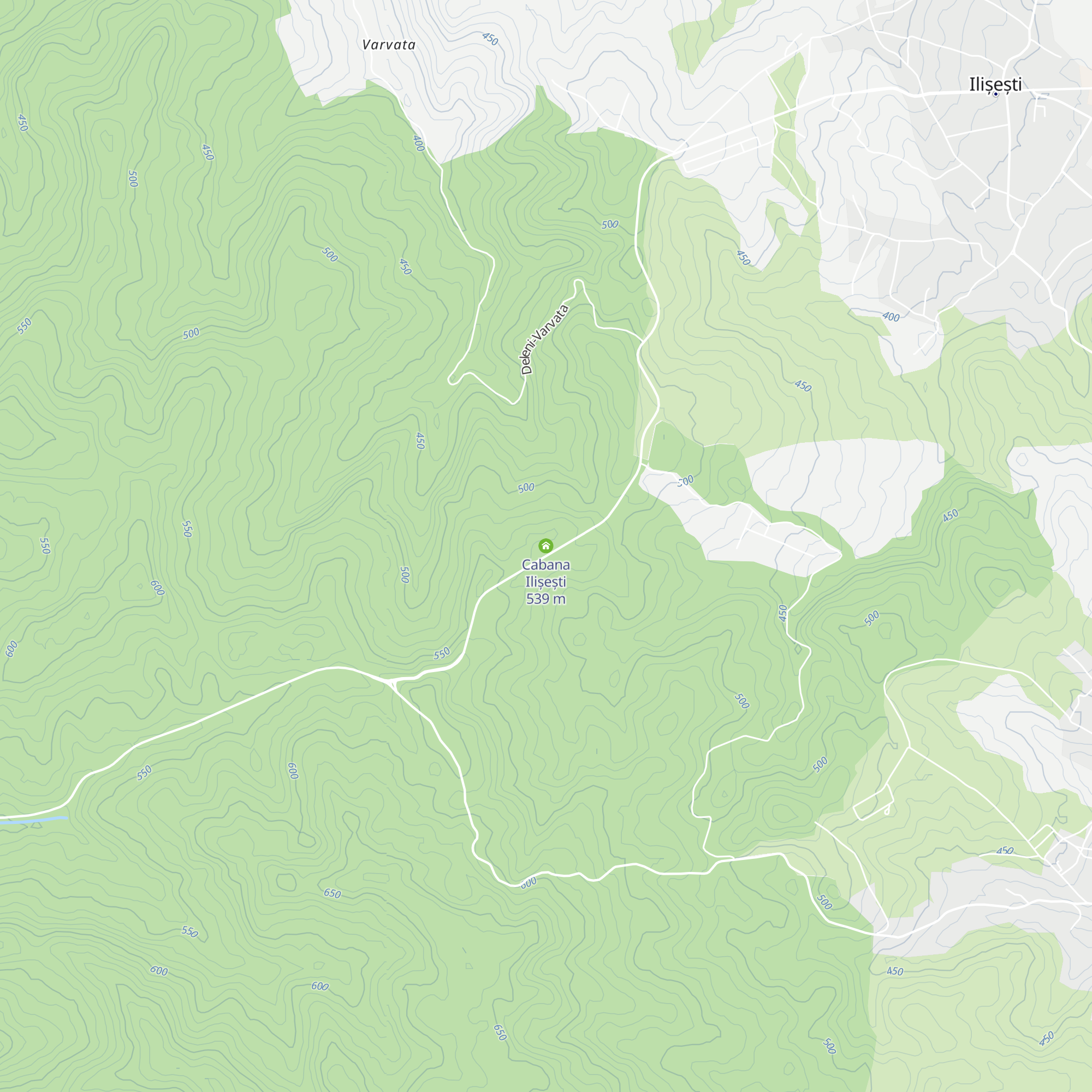 Cabana Ilișești map