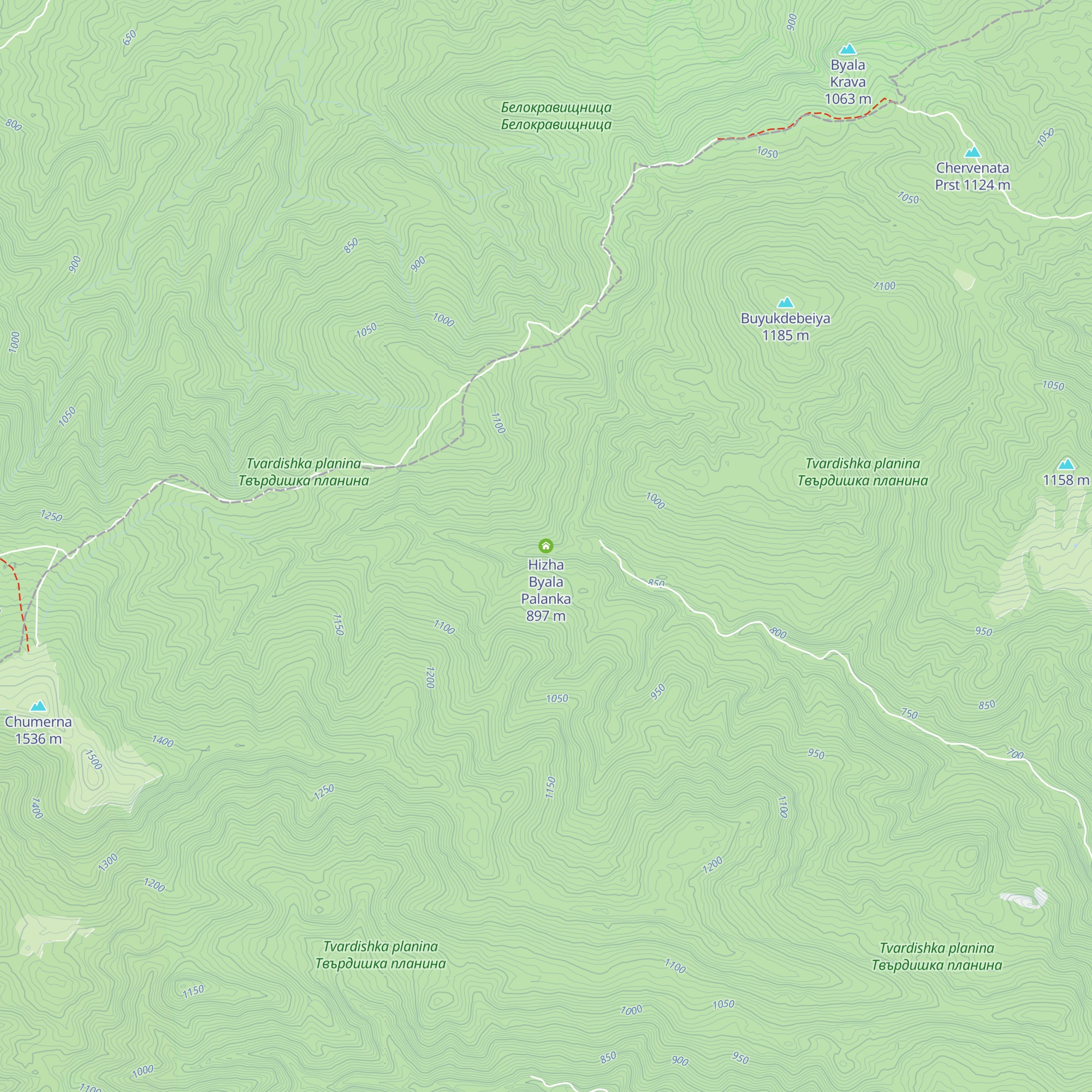 Hizha Byala Palanka map
