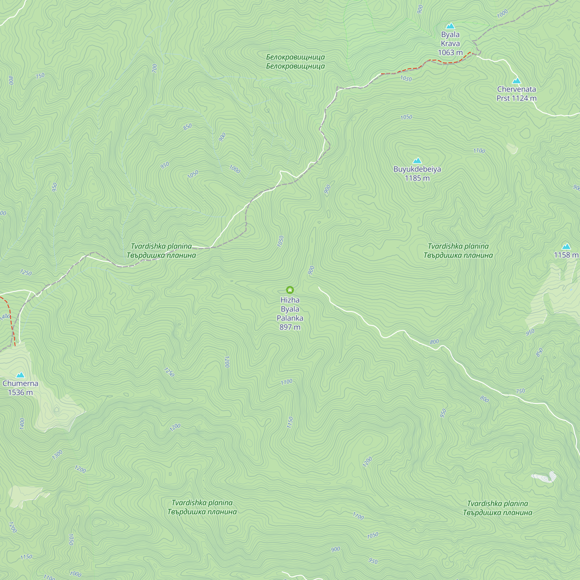 Hizha Byala Palanka map