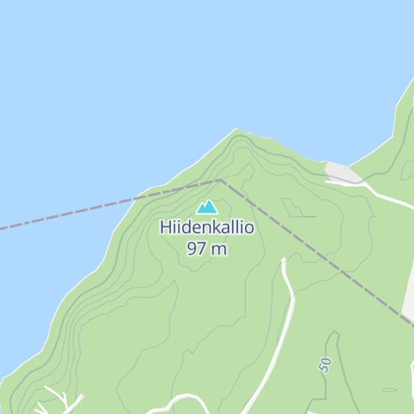 Map of Hiidenkallio
