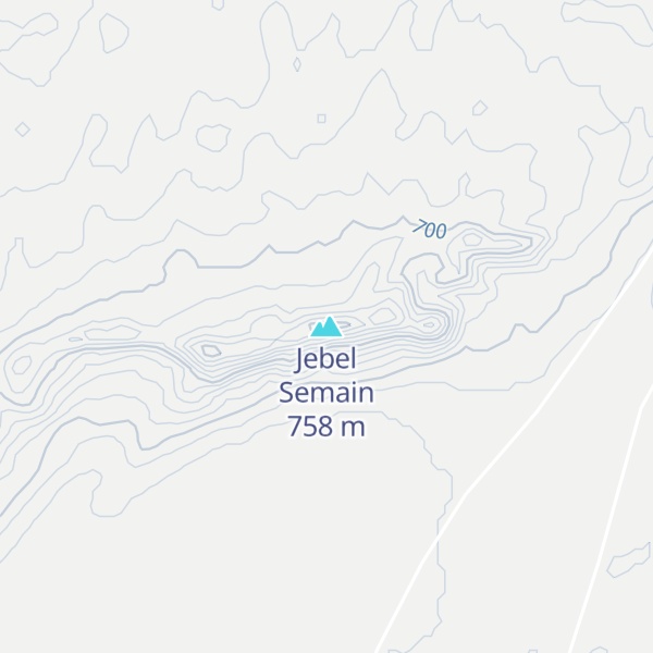 Map of Jebel Semain