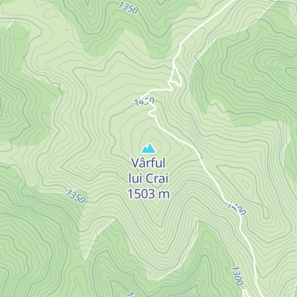 Map of Vârful lui Crai