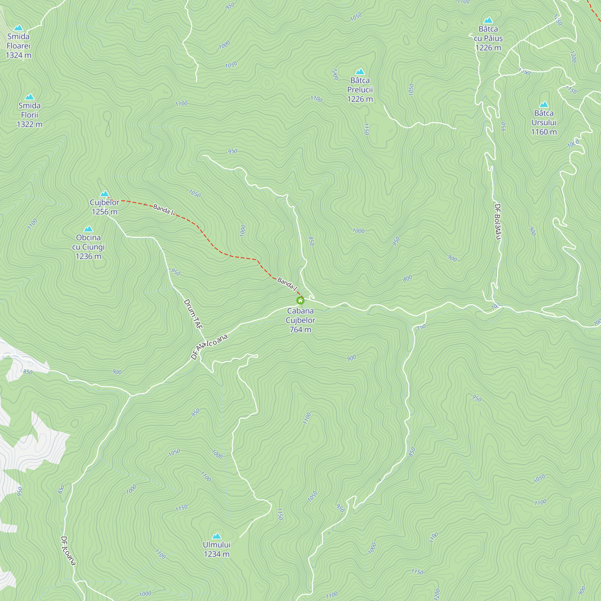 Cabana Cujbelor map