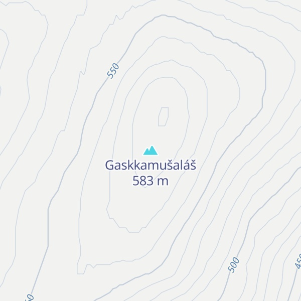 Map of Gaskkamušaláš