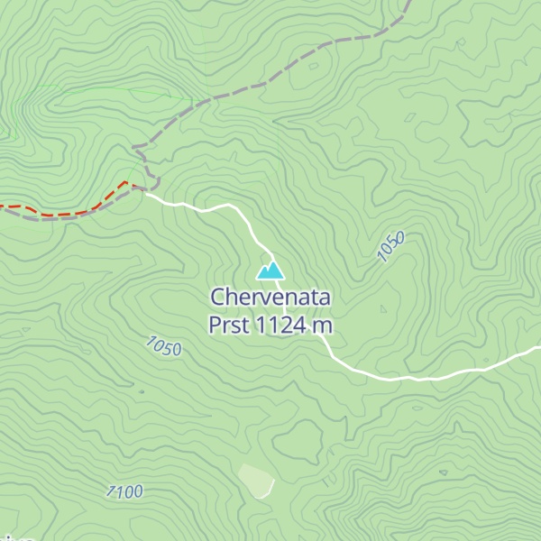 Map of Chervenata Prst