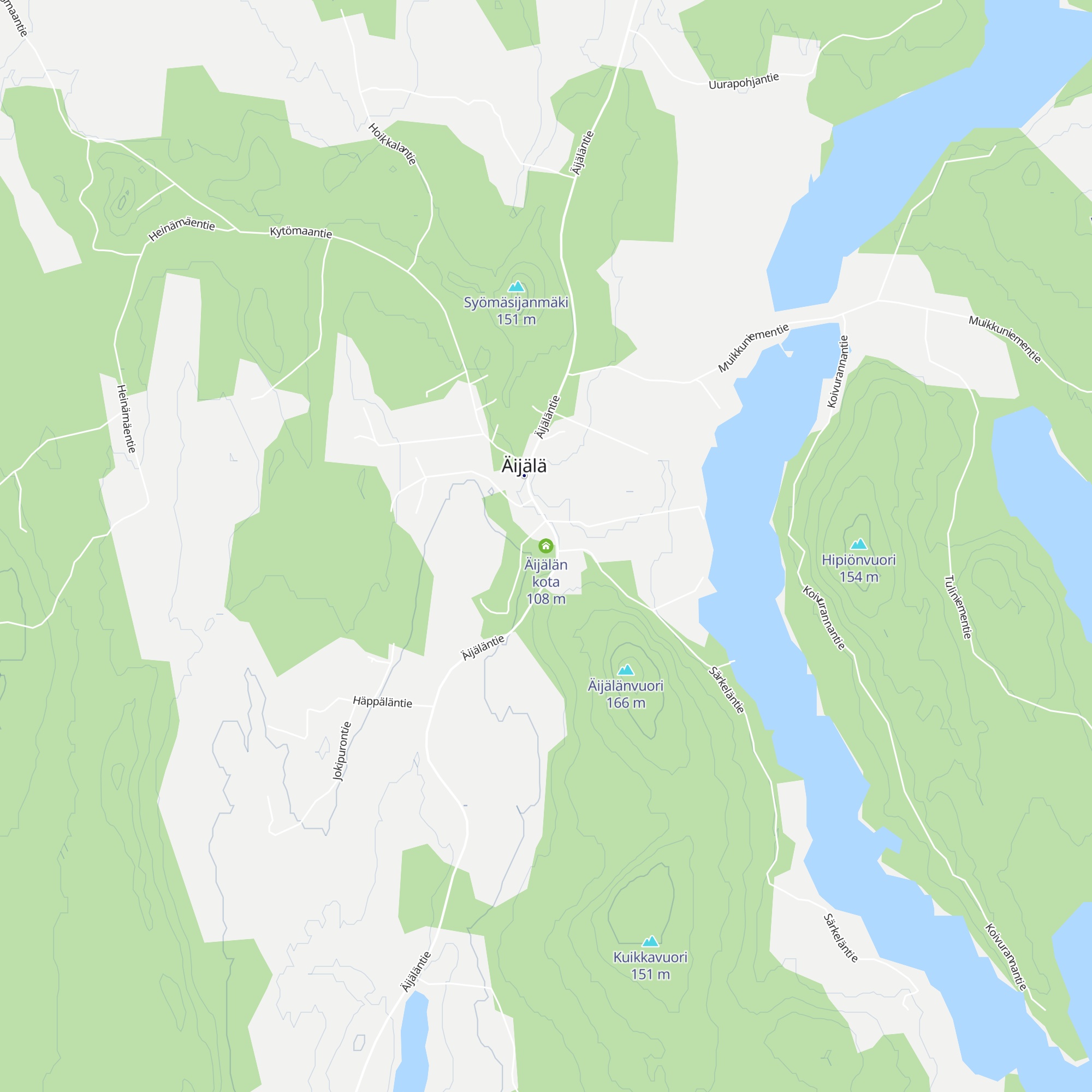 Äijälän kota map