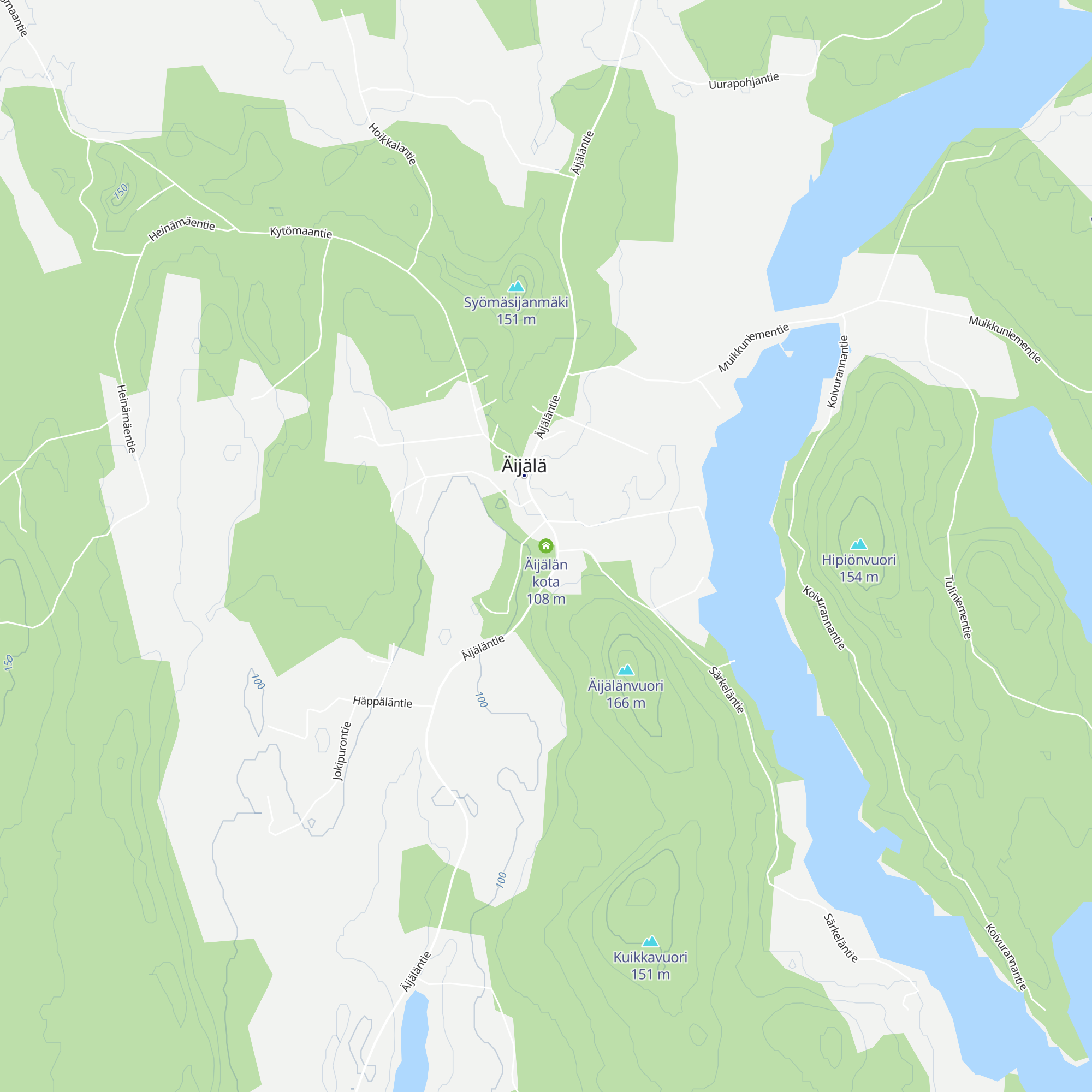 Äijälän kota map