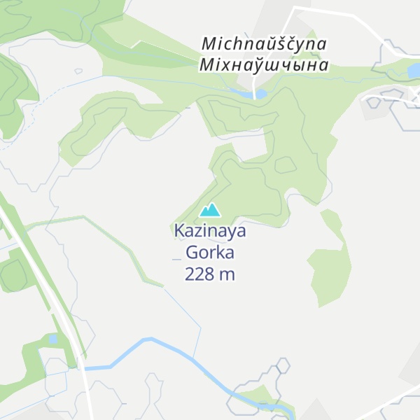 Map of Kazinaya Gorka