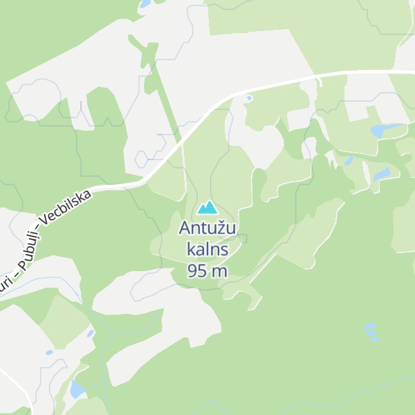 Map of Antužu kalns