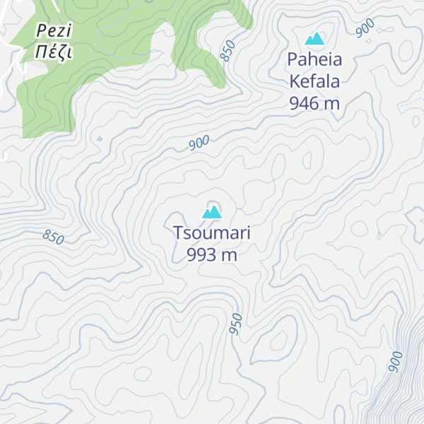 Map of Tsoumari