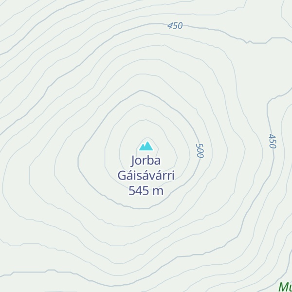 Map of Jorba Gáisávárri