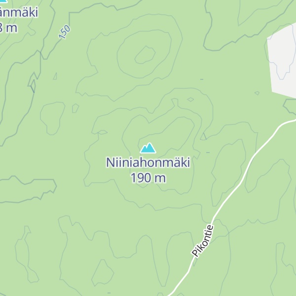 Map of Niiniahonmäki