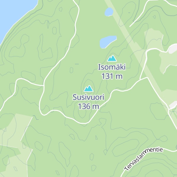 Map of Susivuori