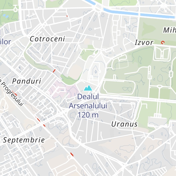 Map of Dealul Arsenalului