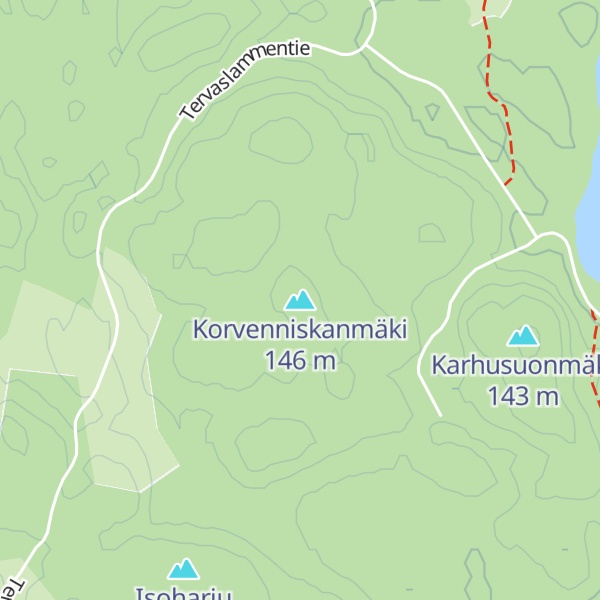 Map of Korvenniskanmäki