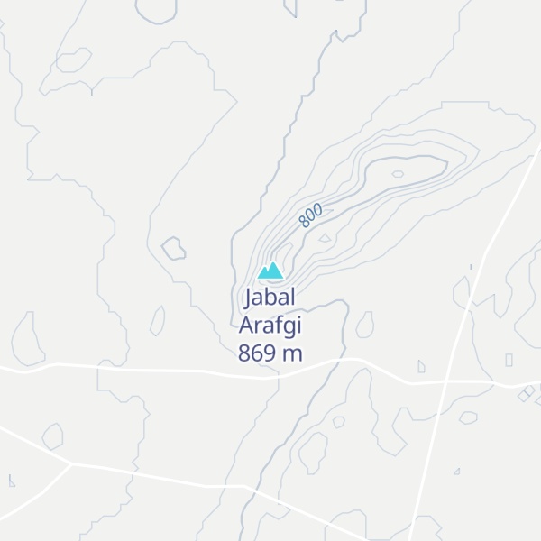 Map of Jabal Arafgi