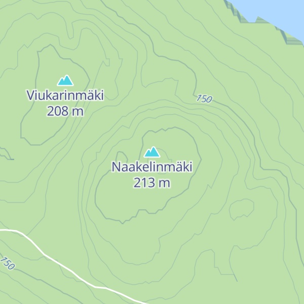 Map of Naakelinmäki