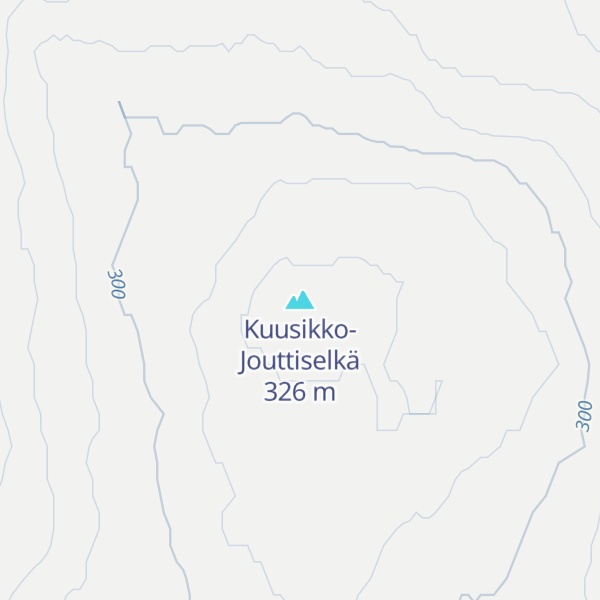 Map of Kuusikko-Jouttiselkä