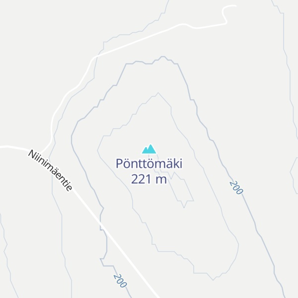 Map of Pönttömäki