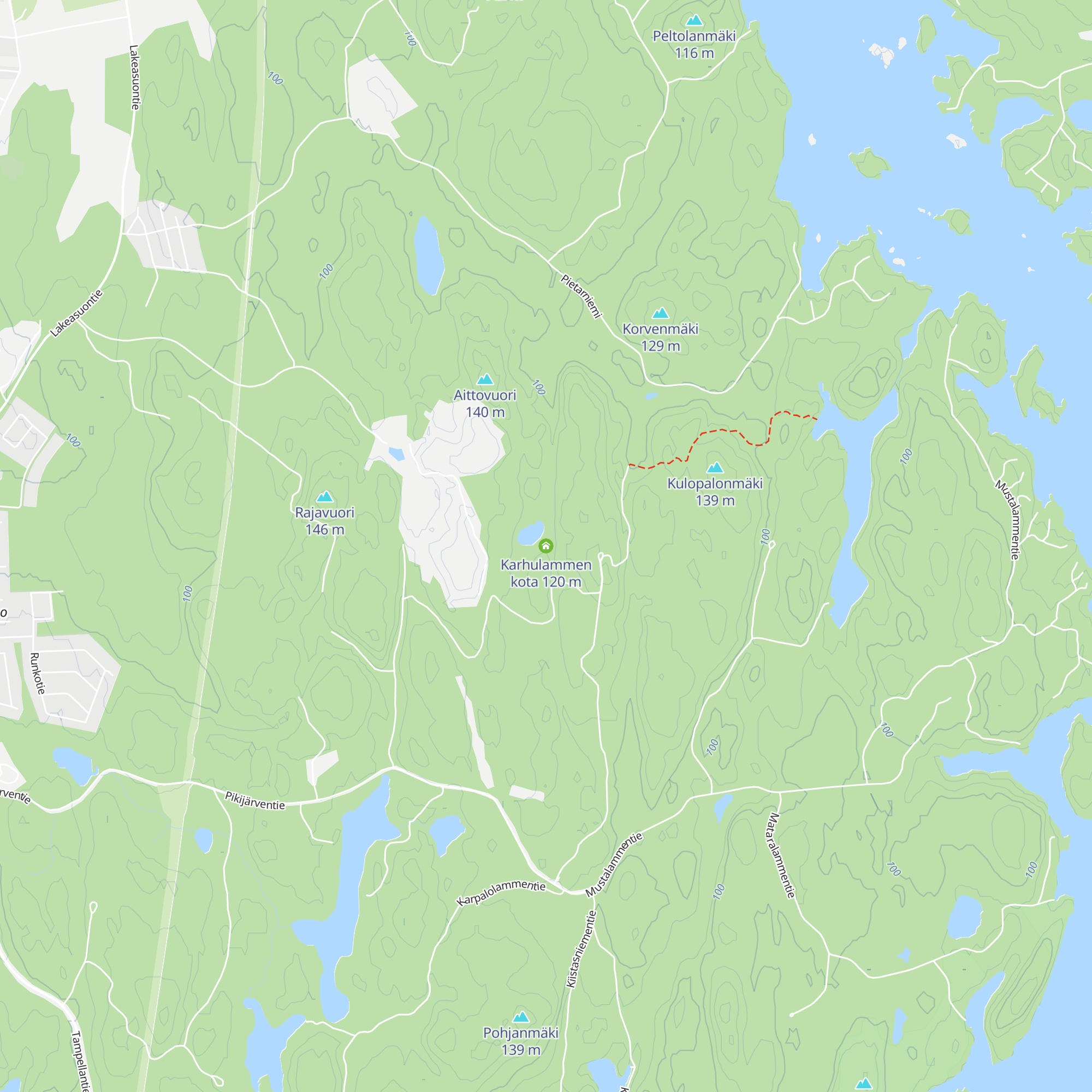 Karhulammen kota map