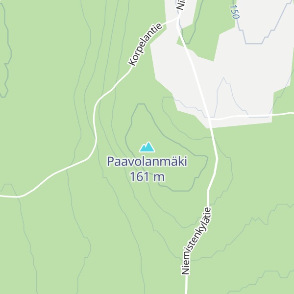 Map of Paavolanmäki