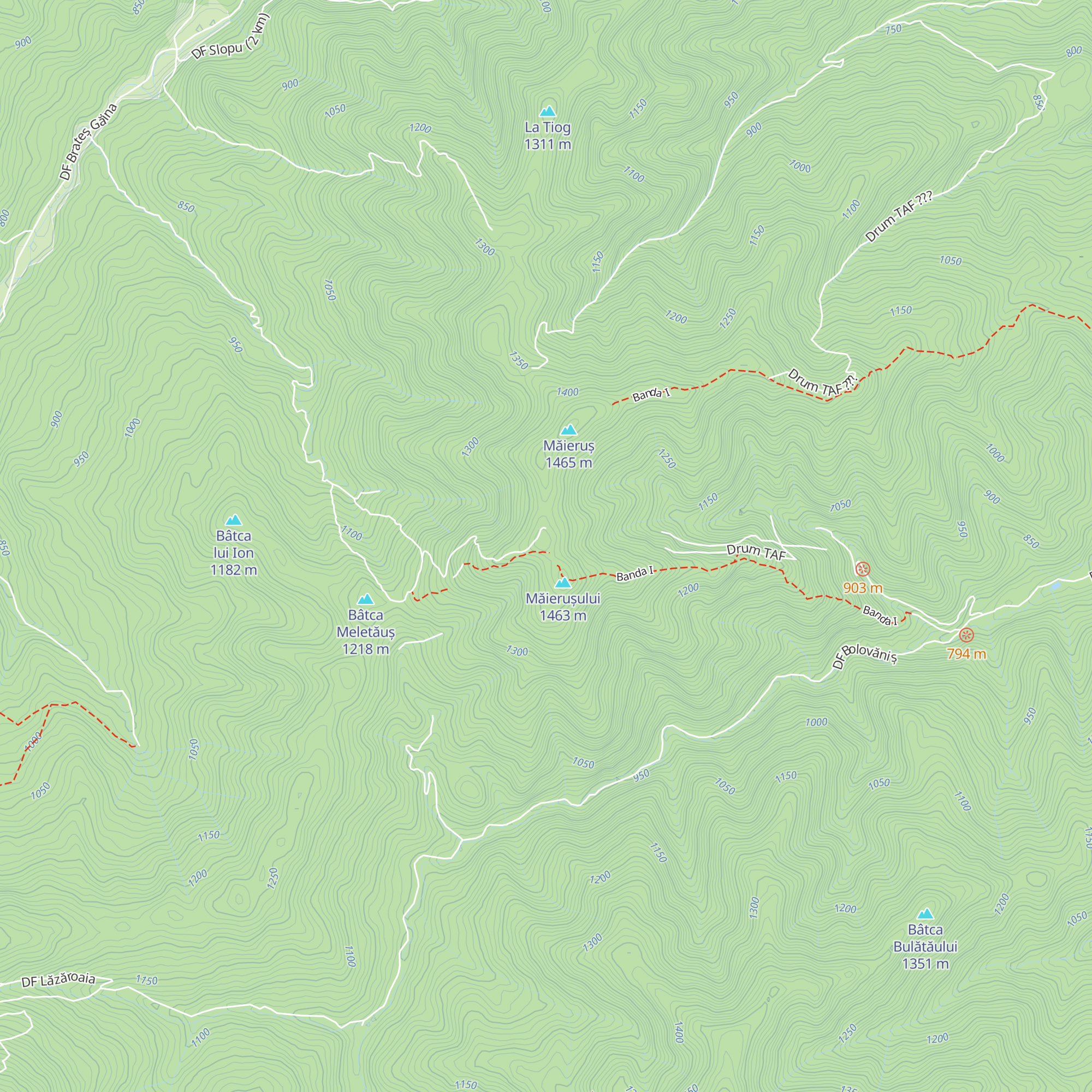 Cabana de vânătoare Măieruș map