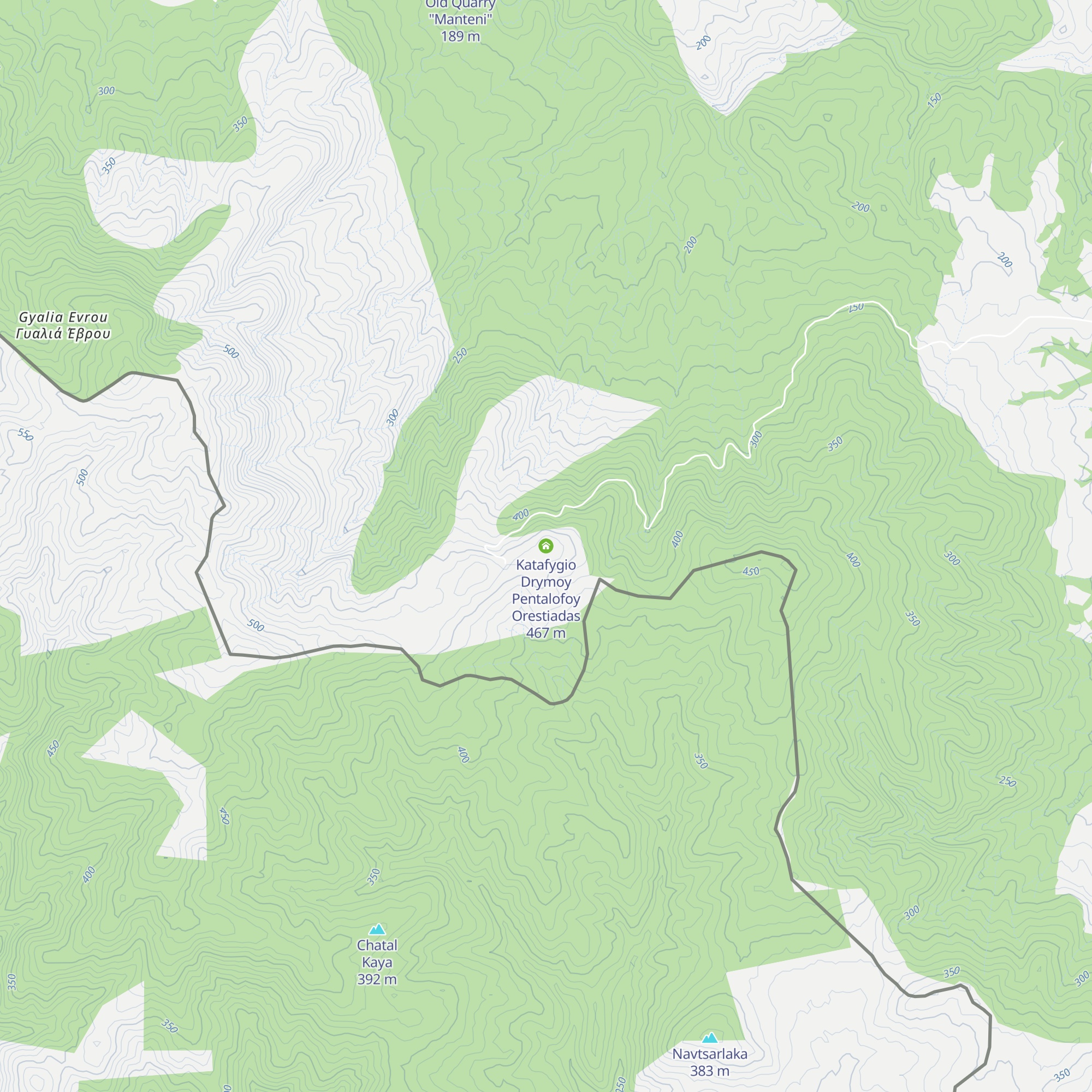 Katafygio Drymoy Pentalofoy Orestiadas map